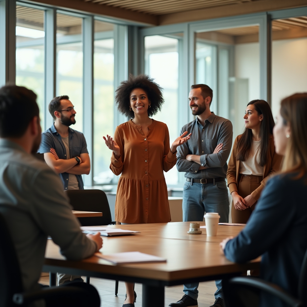 Workshopteilnehmer in lebhafter Diskussion